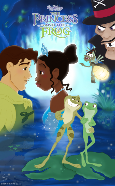 the_princess_and_the_frog_by_leenspiration.png